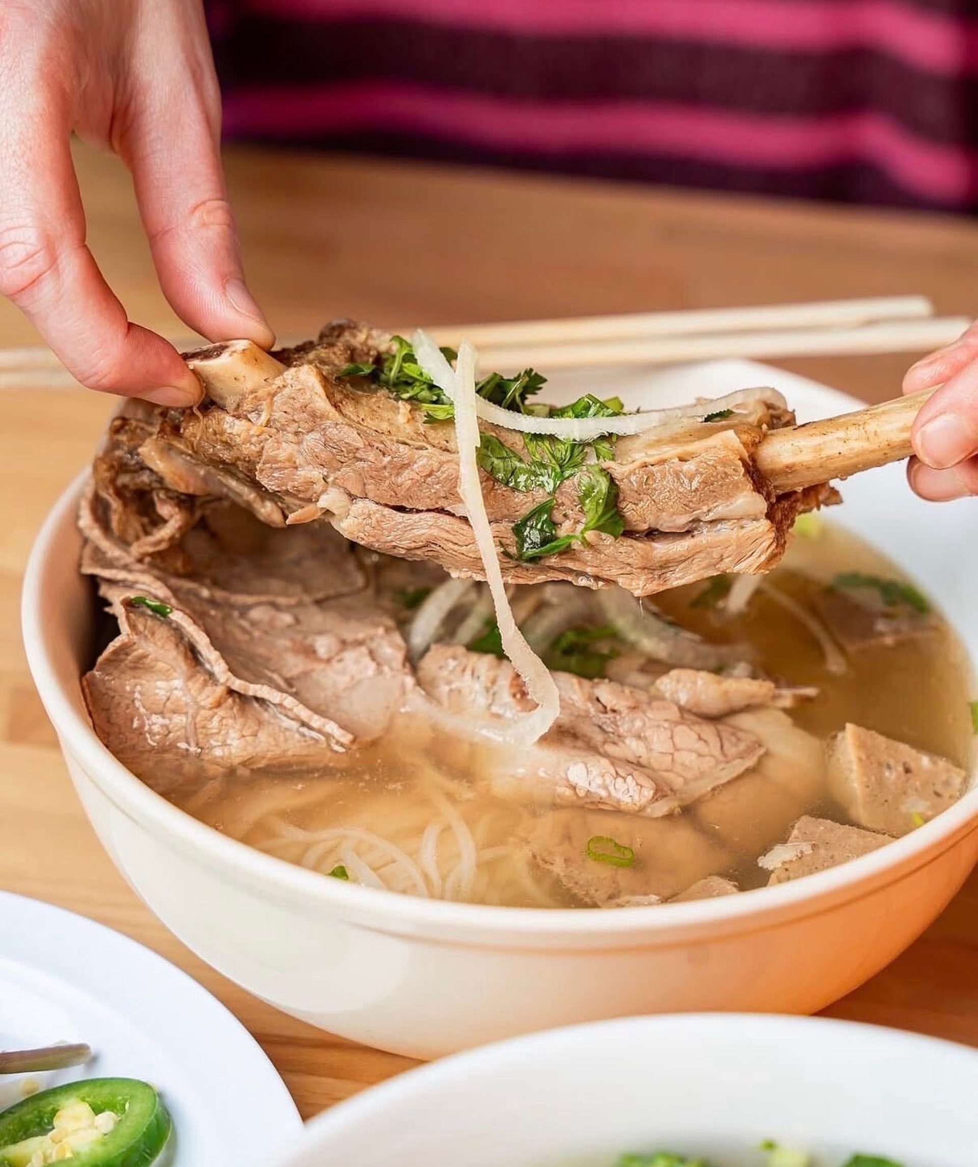Grandma's pho, simmered low and slow